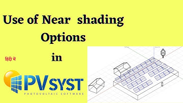 Near Shading Analysis in PVsyst software |use of near shading options in pvsyst software|