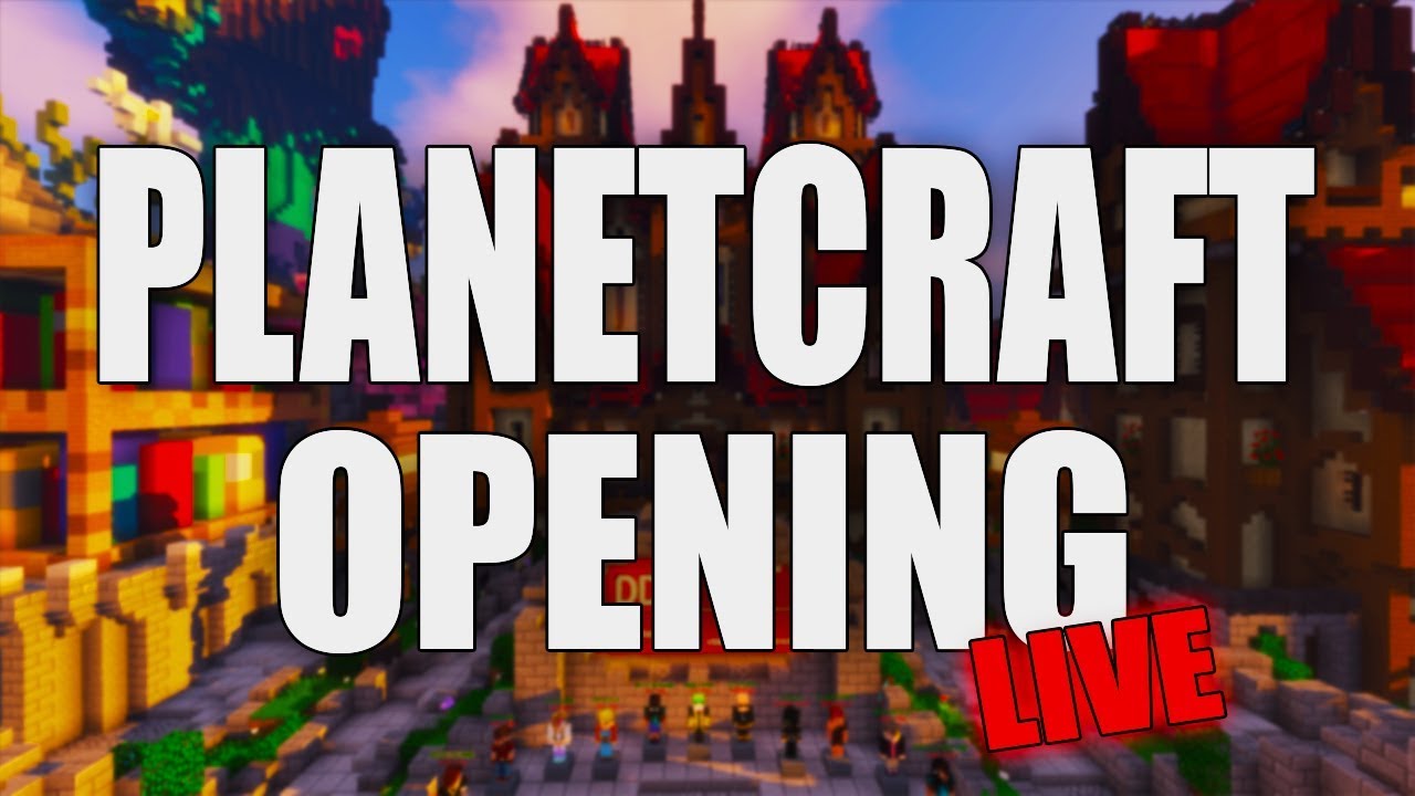 PLANETCRAFT PUBLIC SERVER OPENING LIVE! 5 INVITES WEGGEVEN?! (DEEL 1 ...
