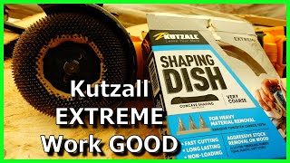 Kutzall Extreme Shaping Disc/Dish carving tool, my review!  With DEWALT 20V MAX Angle Grinder DCG413