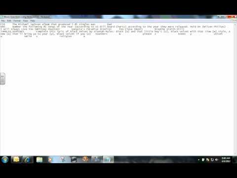 Build Questions with Notepad - NBCC