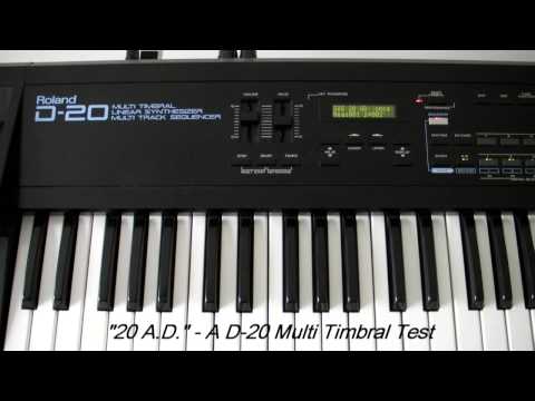 Roland D-20 Demo / Test. (Multi Timbral)