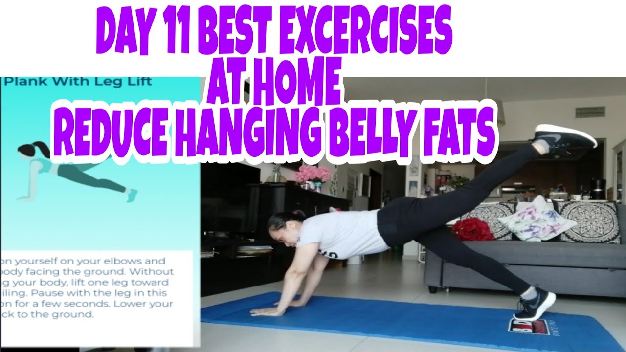 DAY#11 BEST EXCERCISES TO REDUCE HANGING BELLY FATS//BEST HOME EXCERCISES//HOW TO LOSE WEIGHT