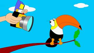 Tuco Tucano - Como eu queria descansar! - Ibelmar. Veja meu site:  aprendizadoanimado.com.br