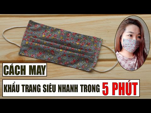 DIY FACE MASK | How to make a mask - Part 2 |CÁCH MAY KHẨU TRANG SIÊU NHANH TRONG 5 PHÚT | Foci