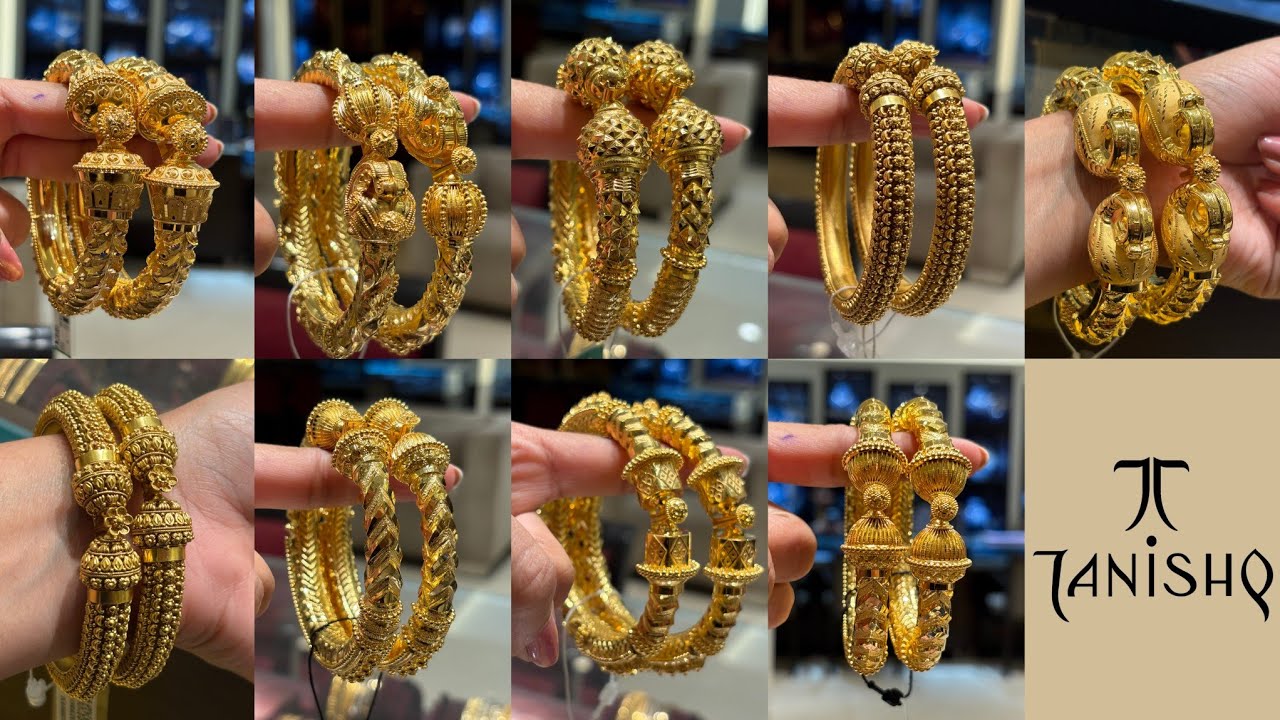 Tanishq Latest Antique Gold Bangles Collection 💕 || Tanishq Latest Trendy Gold Bangles Design 😱