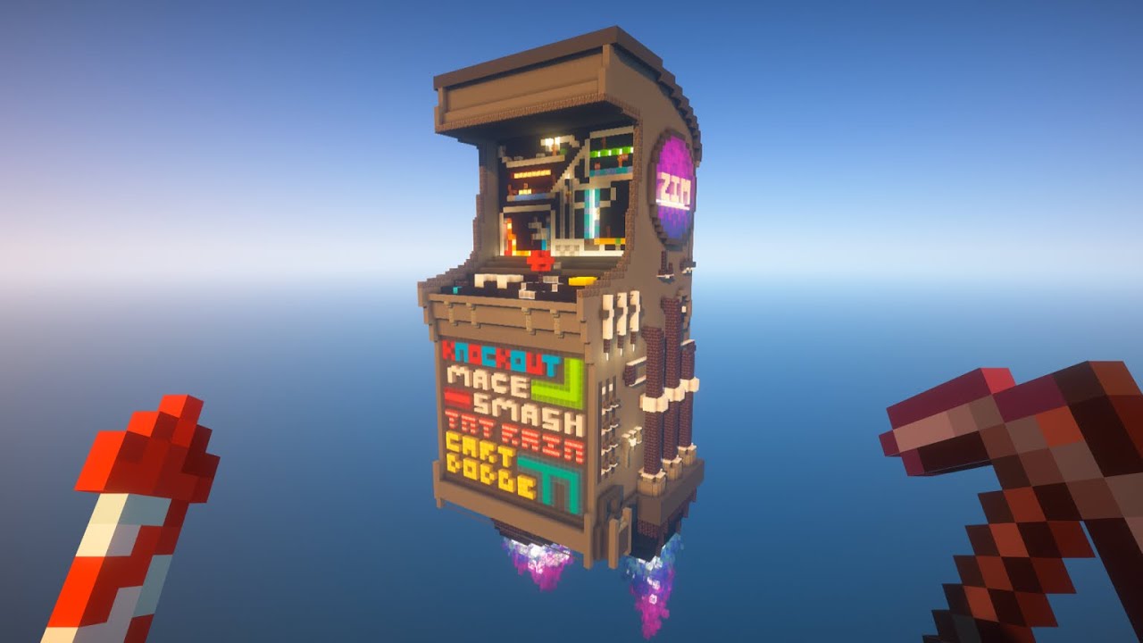 I Built an ARCADE in Survival Minecraft - YouTube