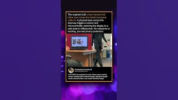 This engineer built a laser tripwire that hides your screen the instant someone walks in.