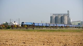 2014/11/25-柴電機車R101+行包列車6902次,花壇南鳴笛通過.(交會2017次)