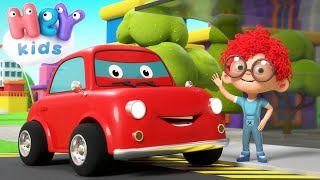 Arabayım 🚗 Kırmızı Araba şarkısı | Arabalar çizgi film | HeyKids - Bebek Şarkıları