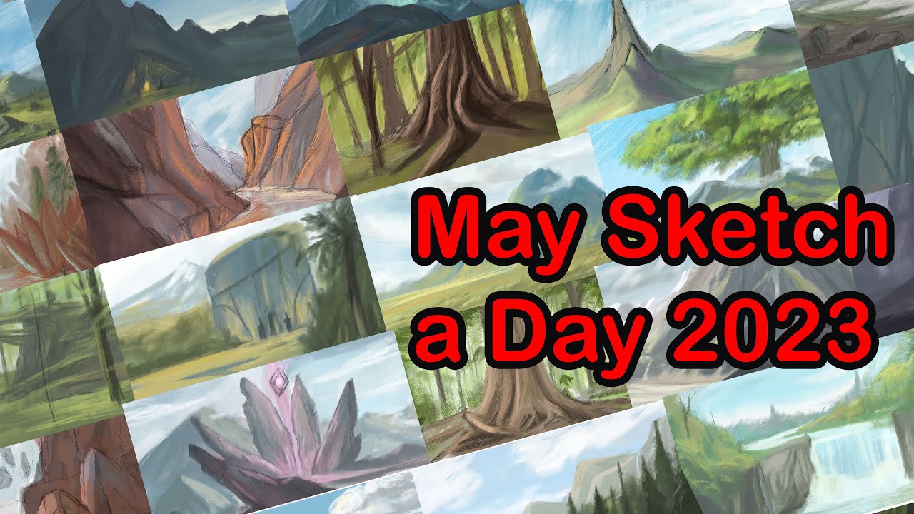 I made a painting every day this month. - YouTube