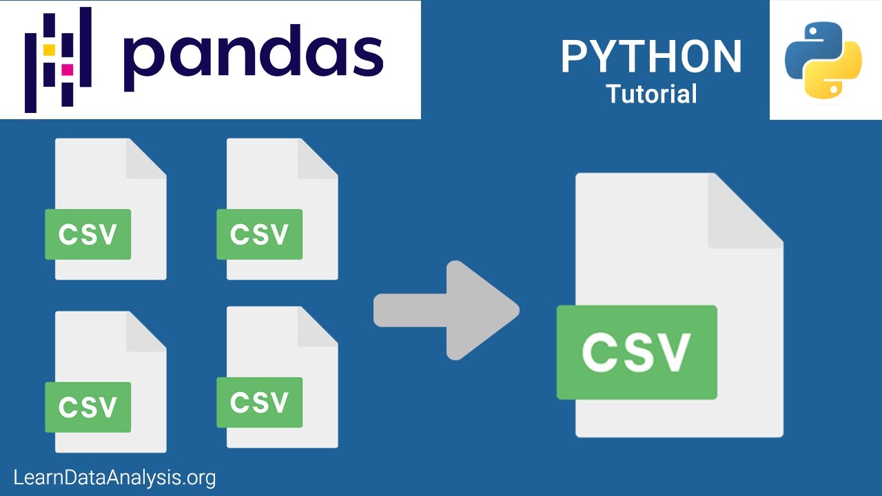 Combine Multiple CSV Files with 7 Lines of Code using Pandas | Pandas Tutorial