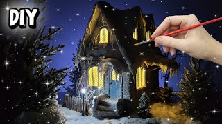 Winter house in the forest from cardboard with your own hands / DIY by DIY hobby 57,579 views 3 months ago 33 minutes