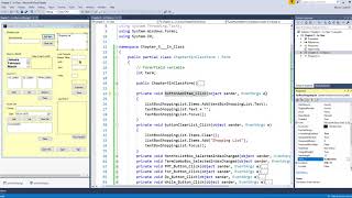 C#   Chapter 5   Looping and Files   Part 2   Shopping List swf