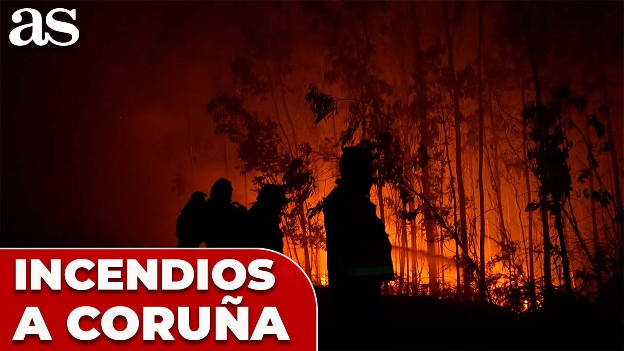 Tres INCENDIOS ACTIVOS en A CORUÑA ya ARRASAN más de 220 HECTÁREAS