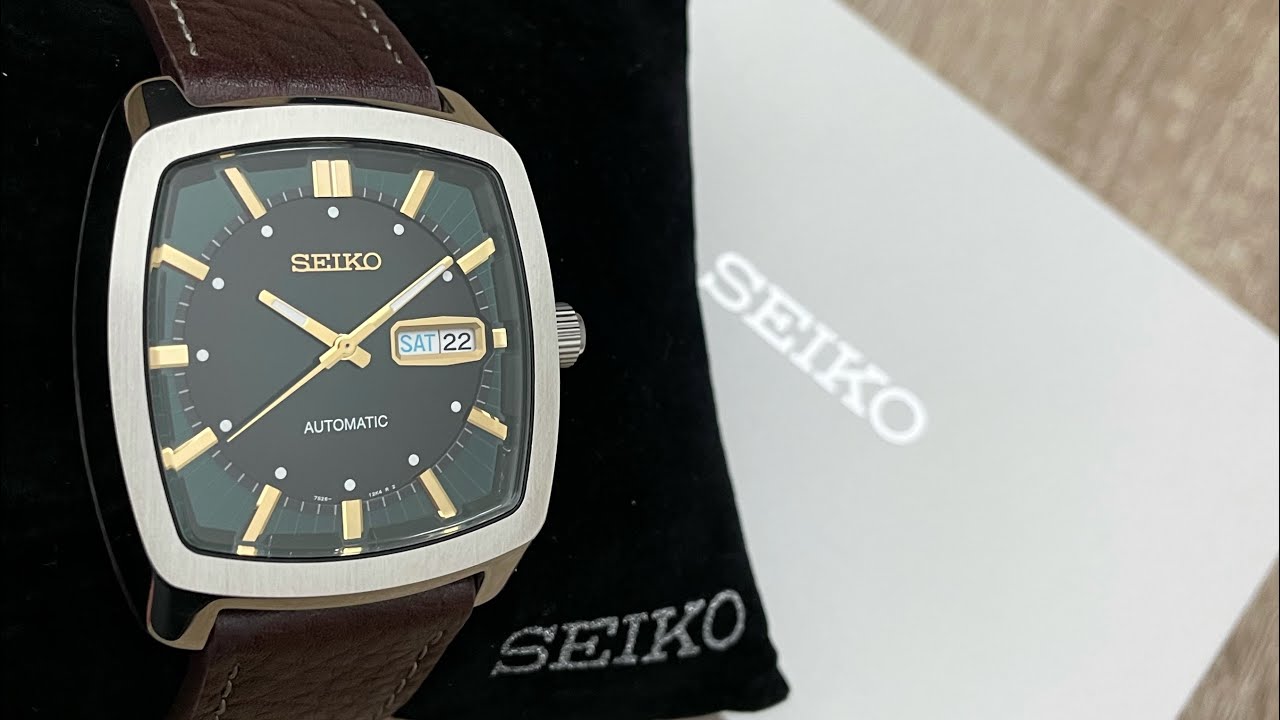 Seiko ReCraft Automatic Green Dial Men's Watch SNKP27 (Unboxing)  @UnboxWatches - YouTube