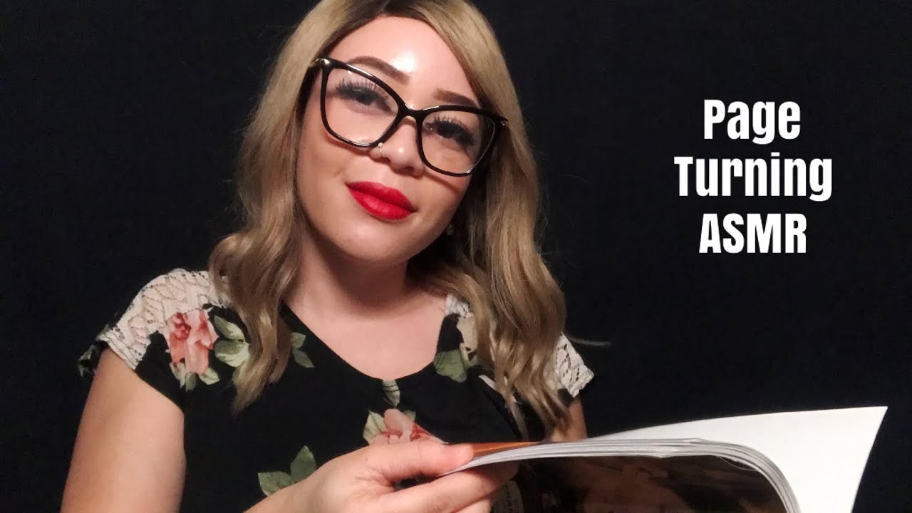 GLOSSYPAPER PAGE TURNING, FINGERLICKING, NO TALKING, SOUNDS FOR RELAXATION