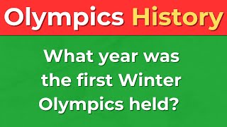 Olympics Quiz | 50 History Trivia Questions