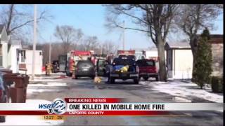 One dead after LaPorte County mobile home fire