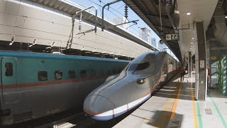Shinkansen at Full Speed 🚄 Day & Night Trains | Japan 4K 60fps (▶20min)