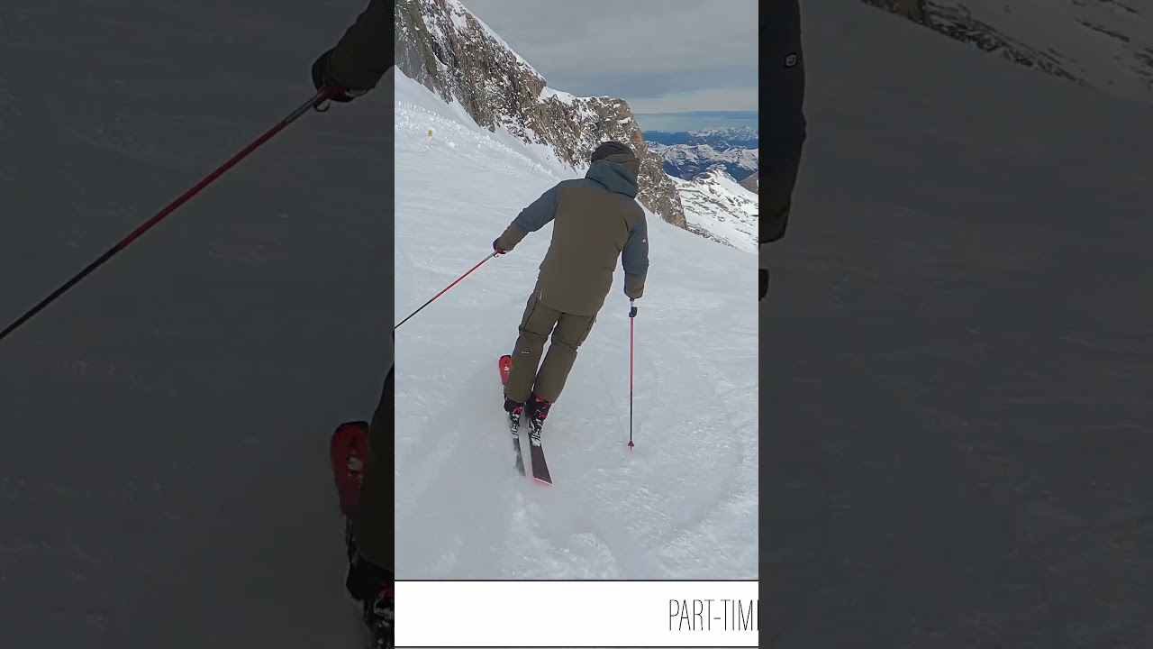 Steering progression in skiing from wedge turn to carving #shorts #skiing