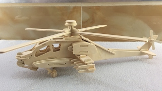 DIY Miniature Apache ~ 3D Wood Craft Construction Kit