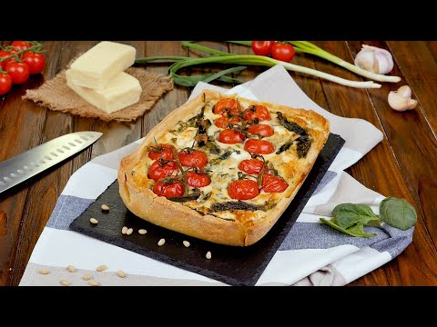 Spinach Tomato Goat Cheese Quiche Recipe