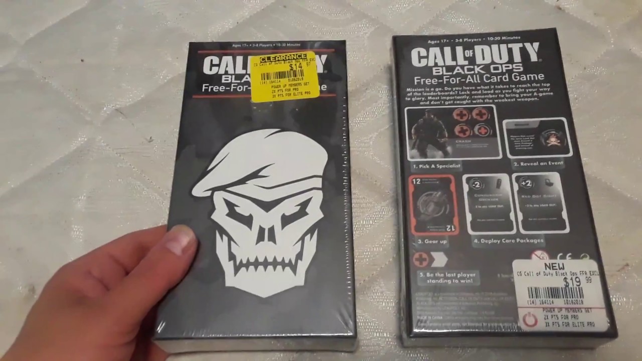 call of duty black ops card game