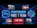 OFFER 🔥 FREE Adobe Photoshop for 1 year 🤩 Don't Miss 2026