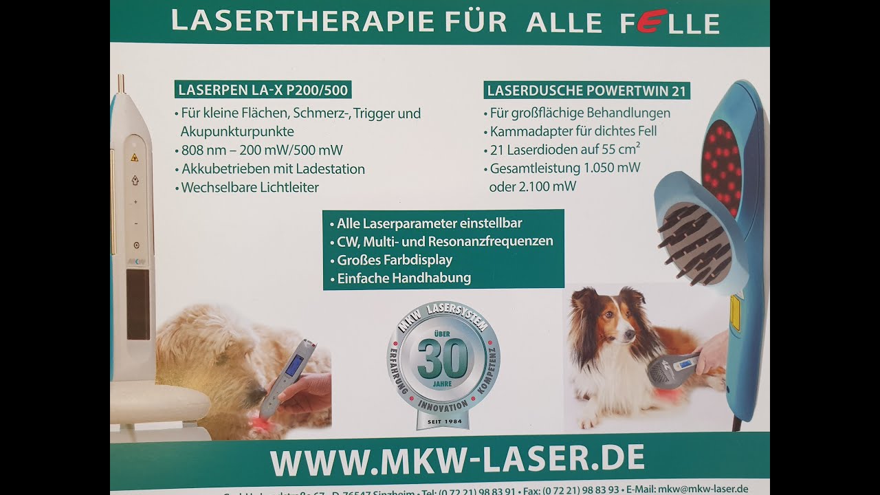 Der MKW Laser in der Hundephysiotherapie mit Peter Valerius - YouTube