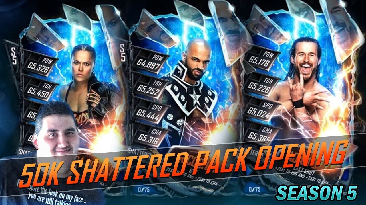 WWE SUPERCARD SEASON 5 EPISODE 5 ANOTHER 50K PACK OPENING+NEON TBG PACK OPENING