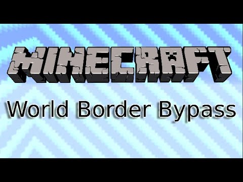 How To Get On The Other Side Of The World Border, Minecraft - YouTube