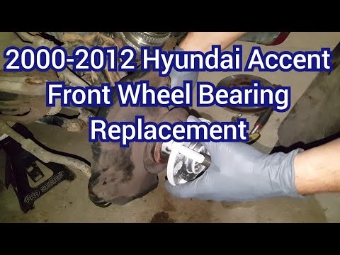 How to replace front wheel bearings 2000-2012 Hyundai Accent