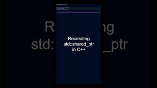 Recreating std::shared_ptr in C++
