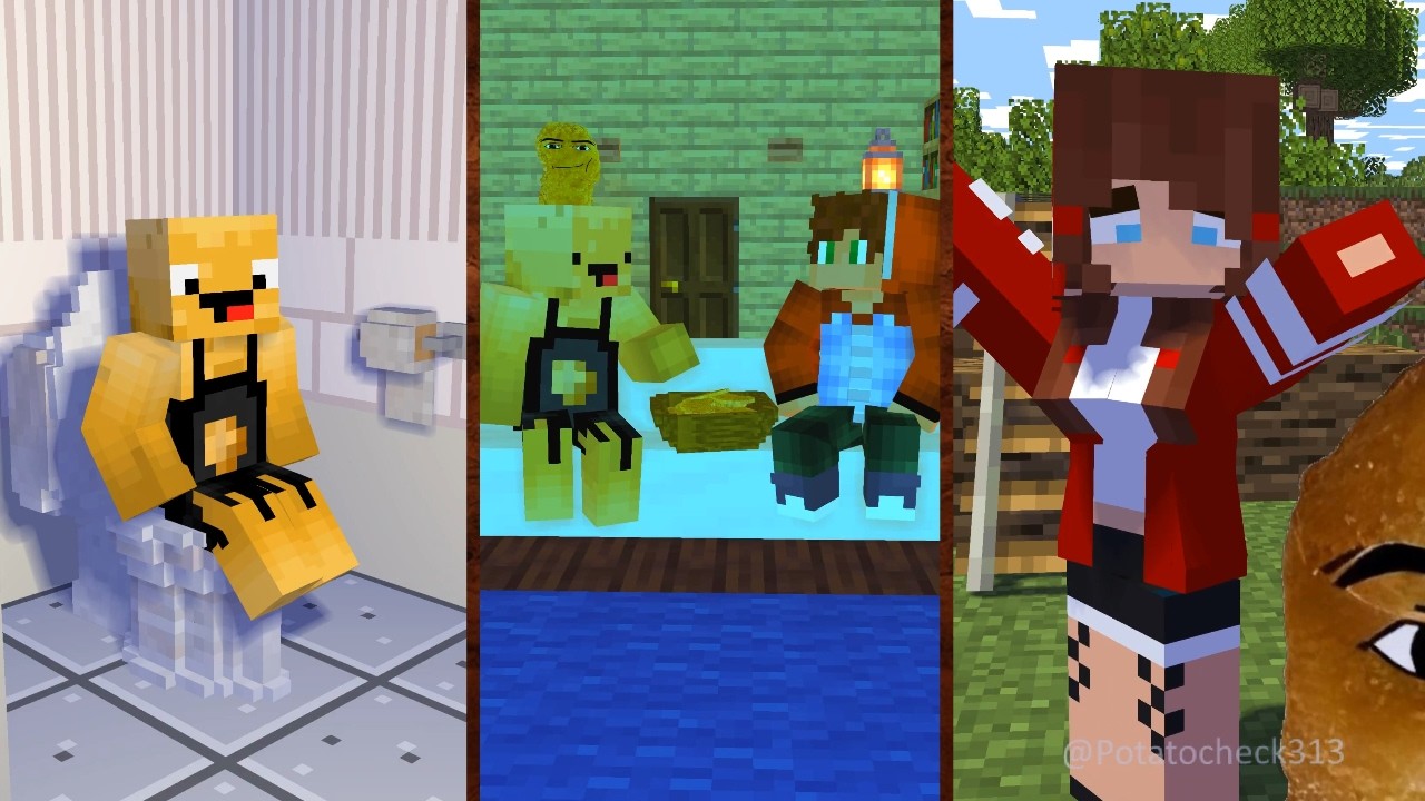 Alone In The Toilet | Minecraft Mix