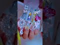【ギャル必見】スカルプネイルで長ーーいネイル作ったよ。ゴテゴテネイル可愛すぎる件 #shorts