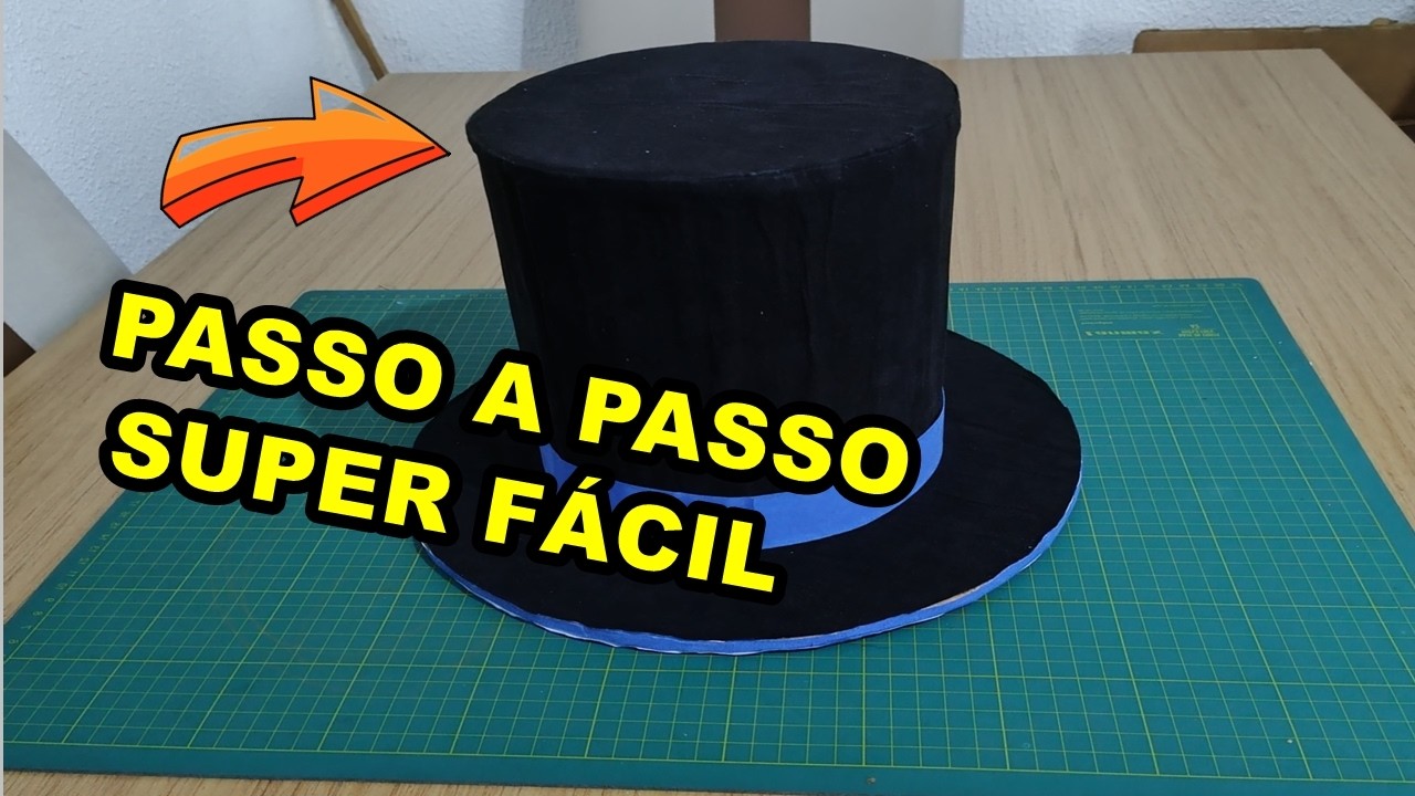 COMO FAZER UMA CARTOLA DE PAPELÃO DO ZERO SUPER FÁCIL