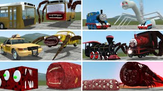 Bus Eater, Thomas Train, Car Eater, Choo Choo Charles, Train Eater turned into Cursed | Garry's Mod!