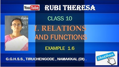 TN Samacheer Kalvi | 10th Maths | EXAMPLE 1.6  | RELATIONS AND FUNCTIONS  | ENGLISH MEDIUM