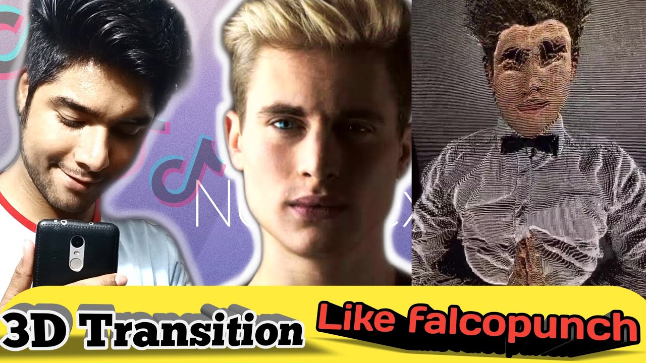 3D glitch transition video like falcopunch for android |Tiktok /musically Tutorial |by nixtar🔥