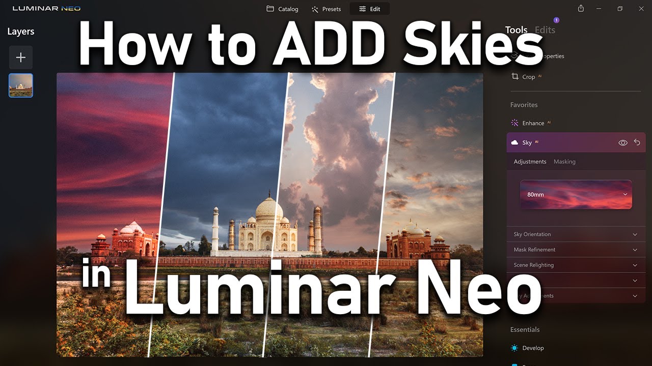 How to ADD Skies to Luminar Neo and AI - The EASY Way! - YouTube