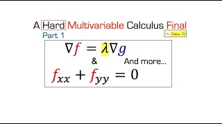 Lagrange Multipliers - A First Example!