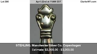 STERLING. Manchester Silver Co. Copenhagen