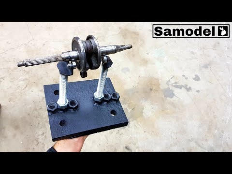 Tool for checking crankshaft for runout.