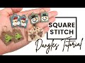 Christmas Square Stitch Dangles Tutorial - Pattern Resource - Beginner Friendly