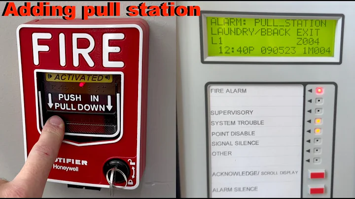 Adding a fire alarm pull station Notifier NFS-320c home fire alarm system