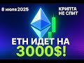 Новости крипты 08.07.25: ETH идет на $3000, Маск создаёт партию, TON и фейк с визами