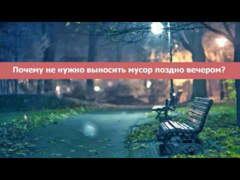 ПОЧЕМУ ВЫНОСИТЬ МУСОР ПОЗДНО ВЕЧЕРОМ — НЕ К ДОБРУ