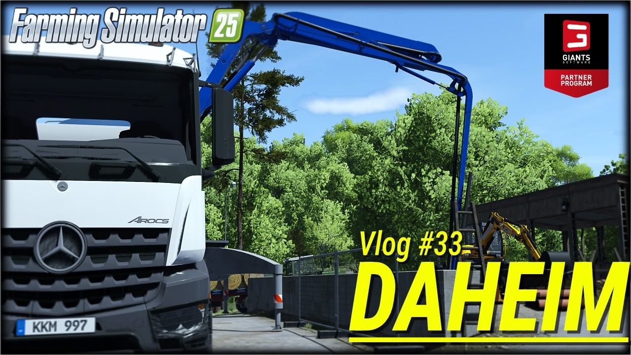 LS25 Serie DAHEIM FarmVlog #33🧱 Der BETON kommt! Wir starten das große Bauprojekt🚧