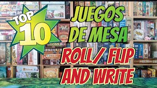 TOP 10 ROLL/FLIP AND WRITE Board Games