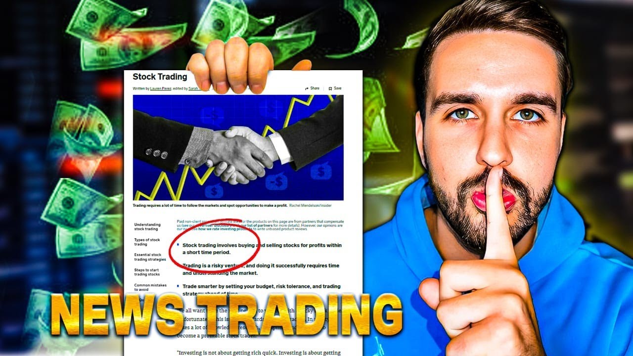 TURN NEWS EVENTS INTO CASH!! How to Trade News(Insane Profits!)